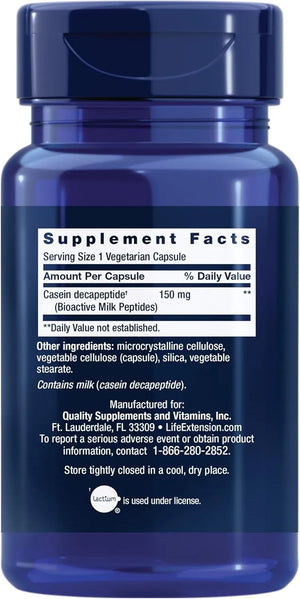 LIFE EXTENSION - Life Extension Bioactive Milk Peptides 30 Capsulas - The Red Vitamin MX - Suplementos Alimenticios - {{ shop.shopifyCountryName }}