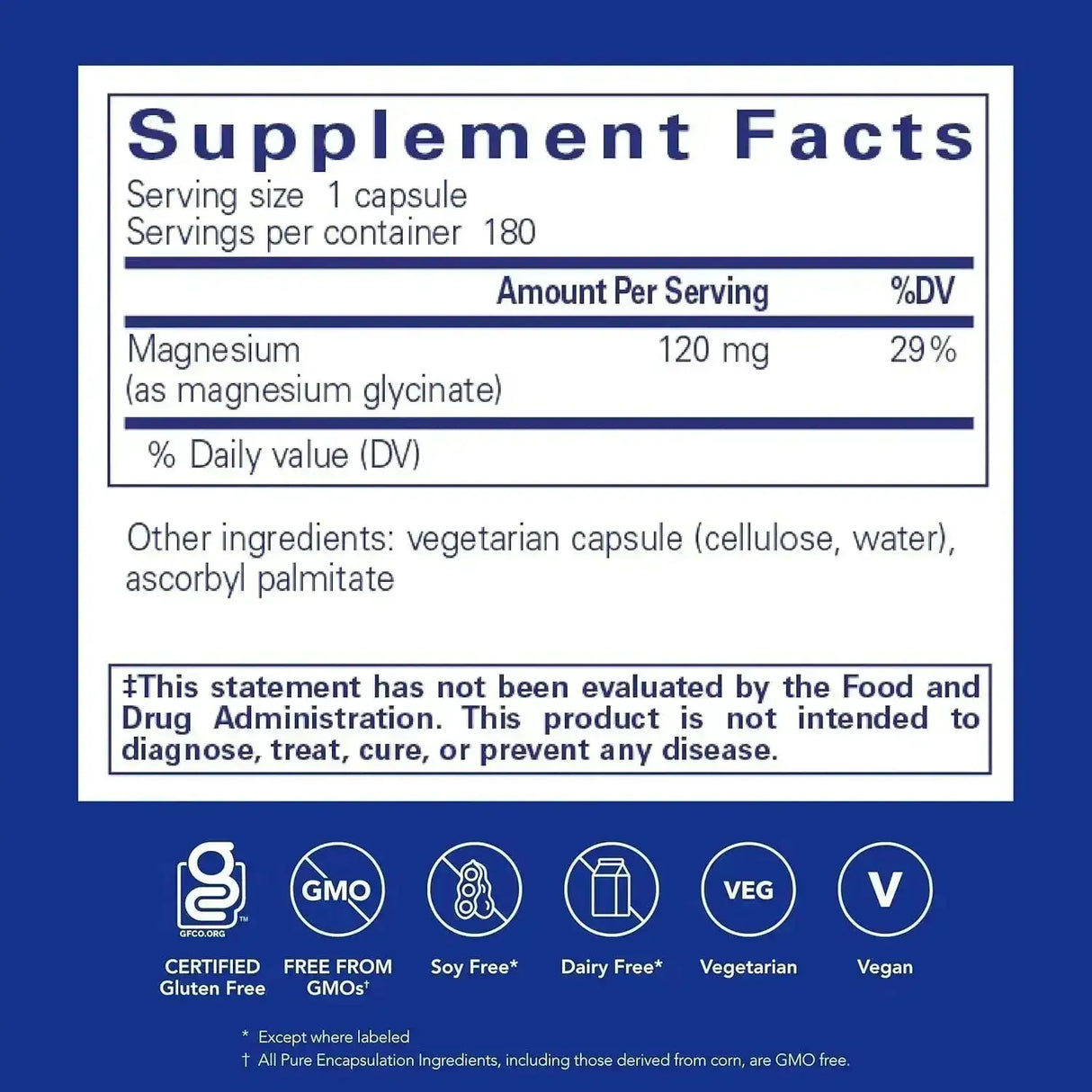 PURE ENCAPSULATIONS - Pure Encapsulations Magnesium Glycinate 180 Capsulas - The Red Vitamin MX - Suplementos Alimenticios - {{ shop.shopifyCountryName }}