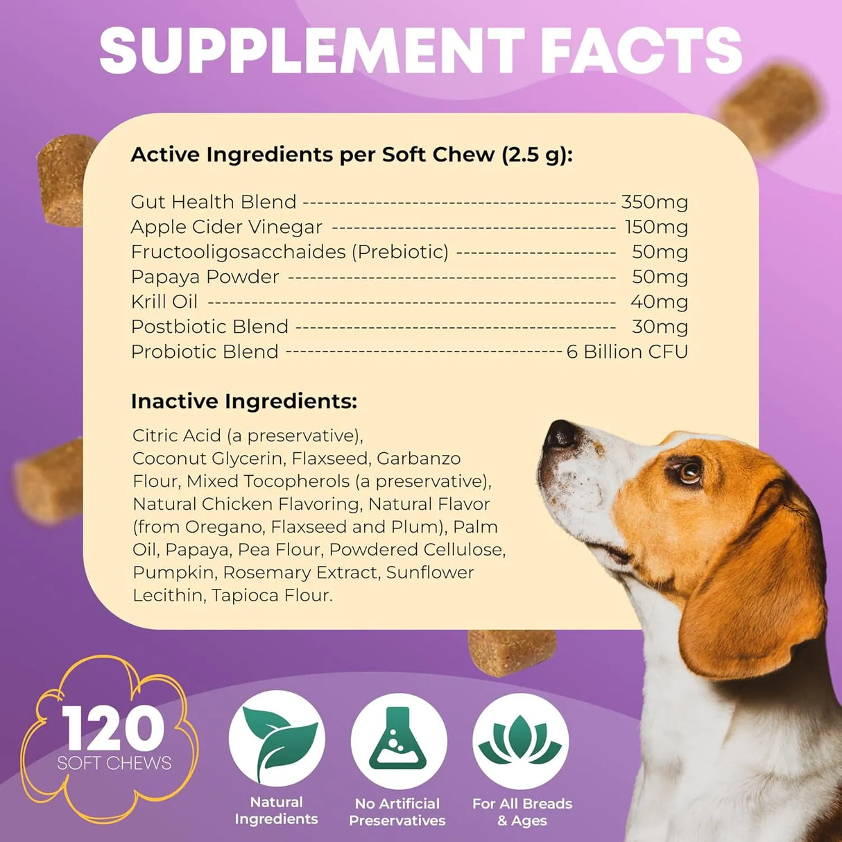 FURRY FUELS - FURRY FUELS Dog Probiotics for Digestive Health 120 Masticables - The Red Vitamin MX - Probióticos Para Perros - {{ shop.shopifyCountryName }}