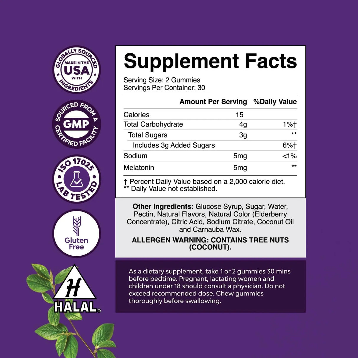NATURES CRAFT - Natures Craft Melatonin 5Mg. 60 Gomitas - The Red Vitamin MX - Suplementos Alimenticios - {{ shop.shopifyCountryName }}