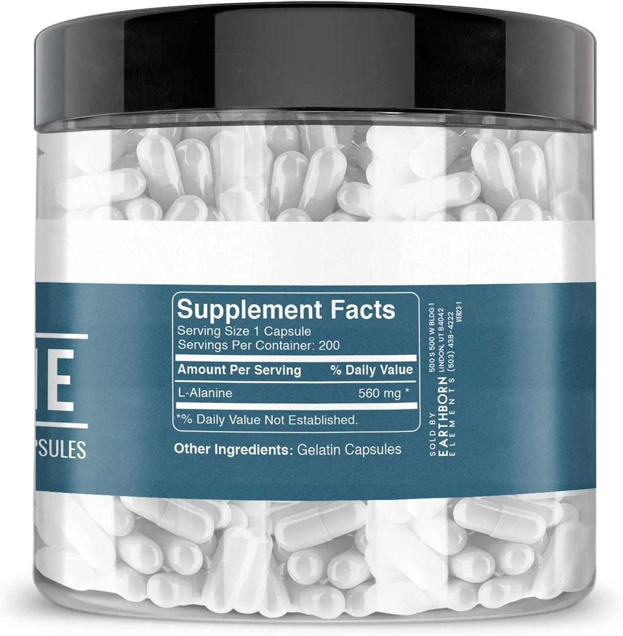 EARTHBORN ELEMENTS - Earthborn Elements L-Alanine 200 Capsulas - The Red Vitamin MX - Suplementos Alimenticios - {{ shop.shopifyCountryName }}