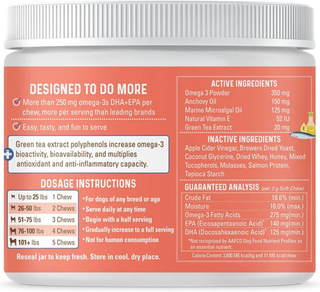 BERNIE'S - Bernie’s OMG! Omegas Chews for Dogs Salmon Flavor 90 Masticables - The Red Vitamin MX - Aceite De Pescado Para Perros - {{ shop.shopifyCountryName }}