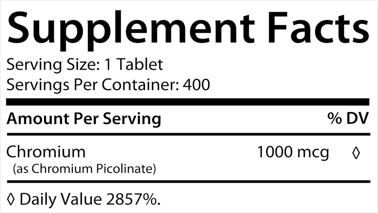 HEALTHFARE - Healthfare Chromium Picolinate 1000mcg 400 Tabletas 2 Pack - The Red Vitamin MX - Suplementos Alimenticios - {{ shop.shopifyCountryName }}