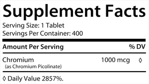 HEALTHFARE - Healthfare Chromium Picolinate 1000mcg 400 Tabletas 2 Pack - The Red Vitamin MX - Suplementos Alimenticios - {{ shop.shopifyCountryName }}