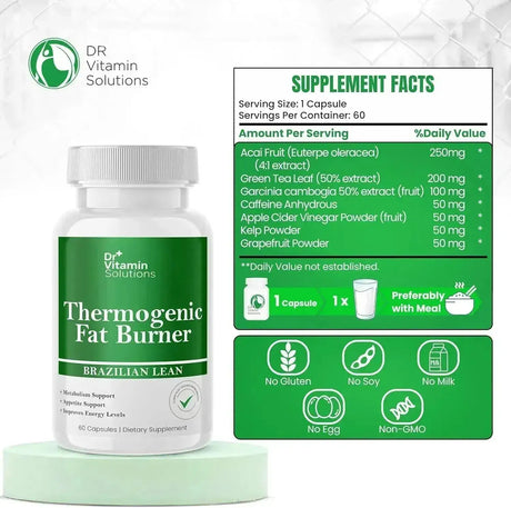 DR VITAMIN SOLUTIONS - DR VITAMIN SOLUTIONS Thermogenic Fat Burner 60 Capsulas - The Red Vitamin MX - Suplementos Alimenticios - {{ shop.shopifyCountryName }}