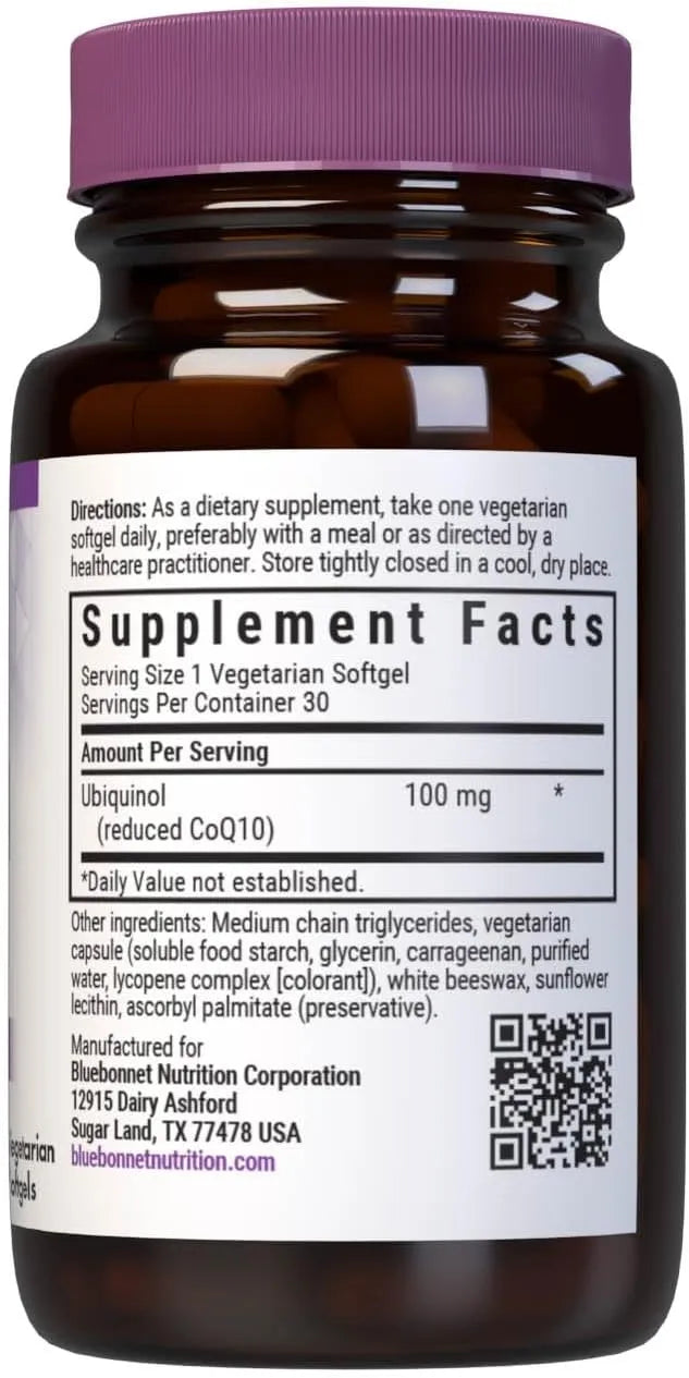 BLUEBONNET NUTRITION - Bluebonnet Nutrition Cellular Active CoQ10 Ubiquinol 100Mg. 30 Capsulas Blandas - The Red Vitamin MX - Suplementos Alimenticios - {{ shop.shopifyCountryName }}