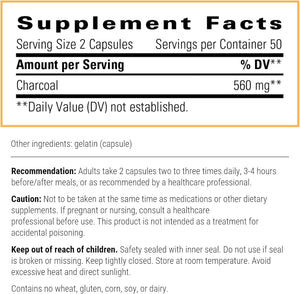 Integrative Therapeutics Activated Charcoal 100 Capsulas