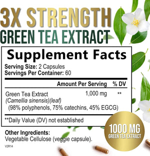 PURETEA - PureTea Green Tea Extract 1000Mg. 120 Capsulas - The Red Vitamin MX - Suplementos Alimenticios - {{ shop.shopifyCountryName }}