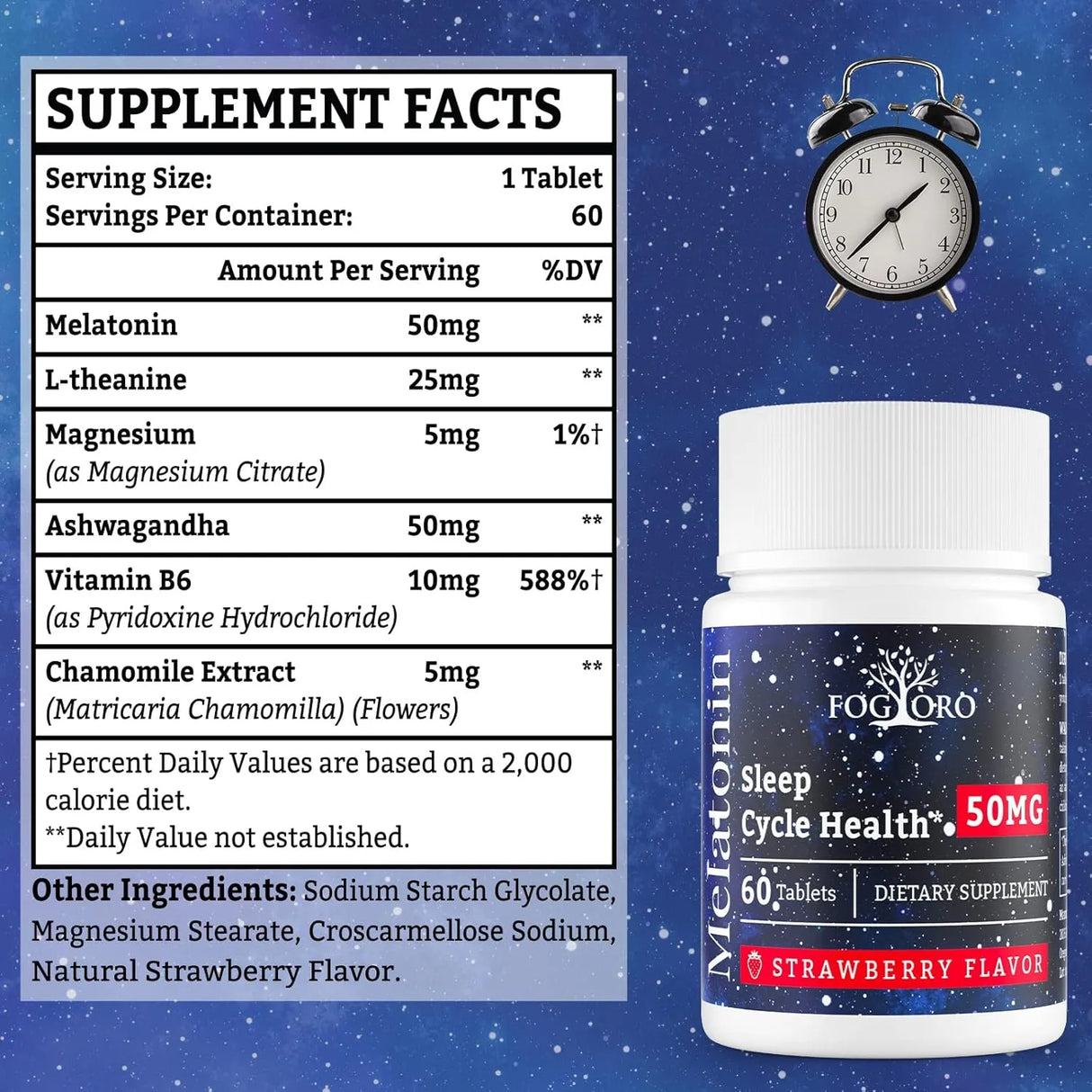 FOGORO - Fogoro Powerful Melatonin 50Mg. 60 Tabletas 2 Pack - The Red Vitamin MX - Suplementos Alimenticios - {{ shop.shopifyCountryName }}