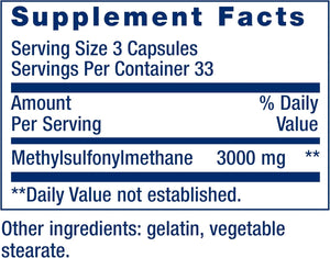 LIFE EXTENSION - Life Extension MSM 1000Mg. 100 Capsulas - The Red Vitamin MX - Suplementos Alimenticios - {{ shop.shopifyCountryName }}