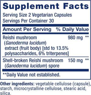 LIFE EXTENSION - Life Extension Reishi Extract Mushroom Complex 60 Capsulas - The Red Vitamin MX - Suplementos Alimenticios - {{ shop.shopifyCountryName }}