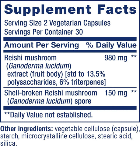 LIFE EXTENSION - Life Extension Reishi Extract Mushroom Complex 60 Capsulas - The Red Vitamin MX - Suplementos Alimenticios - {{ shop.shopifyCountryName }}