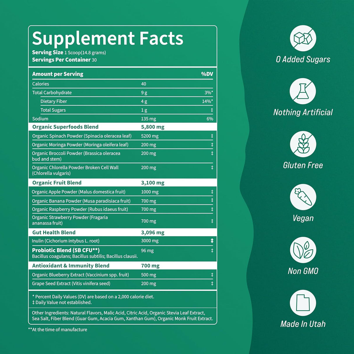 Nello Supergreens 30 Servicios Apple Pear 444Gr.