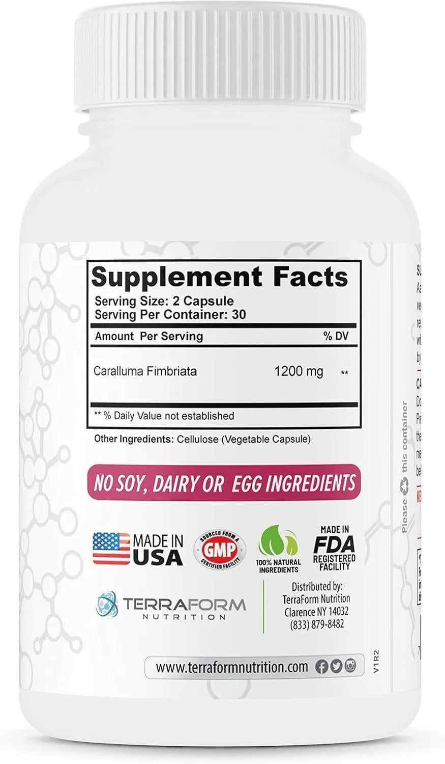 TERRAFORM NUTRITION - TerraForm Nutrition Caralluma Fimbriata 1200Mg. 60 Capsulas - The Red Vitamin MX - Suplementos Alimenticios - {{ shop.shopifyCountryName }}