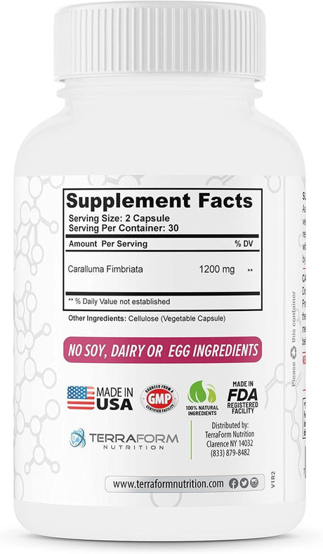 TERRAFORM NUTRITION - TerraForm Nutrition Caralluma Fimbriata 1200Mg. 60 Capsulas - The Red Vitamin MX - Suplementos Alimenticios - {{ shop.shopifyCountryName }}