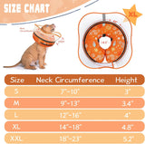 Toptakeit Elevated Inflatable Dog Cone Collar ORANGE XLARGE