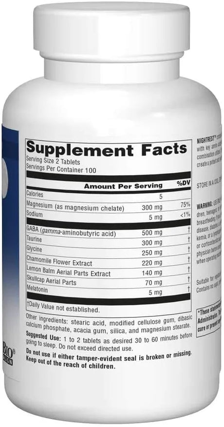 SOURCE NATURALS - Source Naturals Sleep Science NightRest Multi-Nutrient & Herb Complex With Melatonin 200 Tabletas - The Red Vitamin MX - Suplementos Alimenticios - {{ shop.shopifyCountryName }}