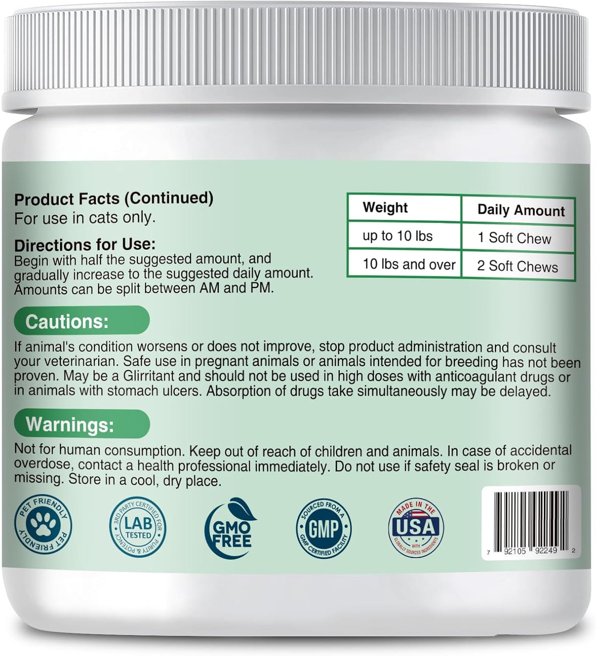 Nutra Kams Multivitamin Chews for Cats 200 Masticables