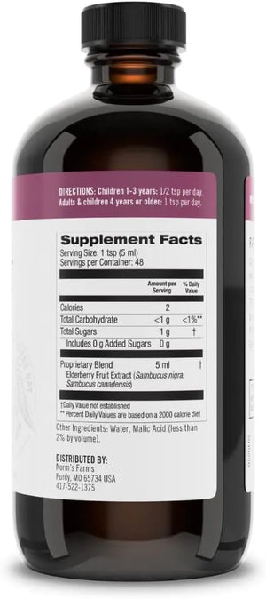 NORM'S FARMS - Norm's Farms American Elderberry Extract 237Ml. - The Red Vitamin MX - Suplementos Alimenticios - {{ shop.shopifyCountryName }}