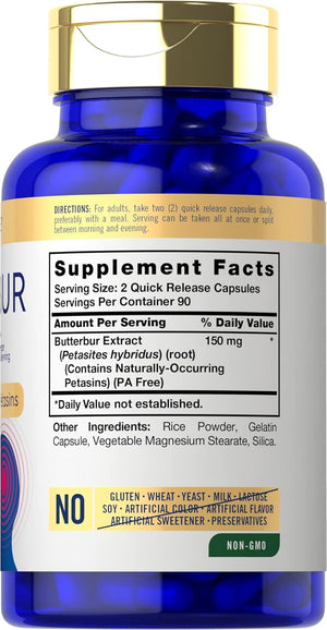 Carlyle Butterbur 150Mg. 180 Capsulas