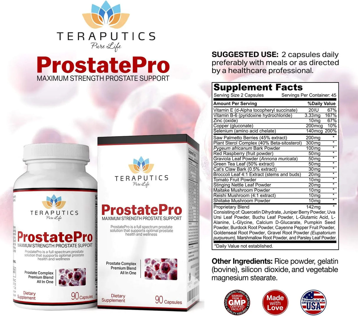 TERAPUTICS - Teraputics ProstatePro 90 Capsulas - The Red Vitamin MX - Suplementos Alimenticios - {{ shop.shopifyCountryName }}