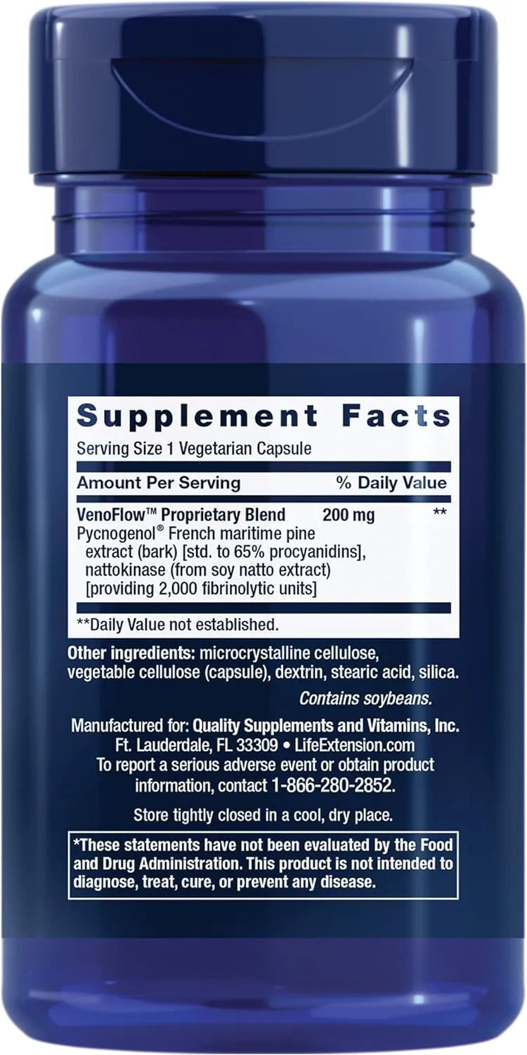 LIFE EXTENSION - Life Extension VenoFlow 30 Capsulas - The Red Vitamin MX - Suplementos Alimenticios - {{ shop.shopifyCountryName }}