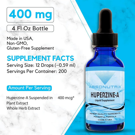 ABSONUTRIX - Absonutrix Huperzine-A Liquid 400mcg 4 Fl.Oz. - The Red Vitamin MX - Suplementos Alimenticios - {{ shop.shopifyCountryName }}