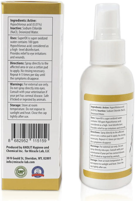SUPEROX - Superox Animal Eye Wash & Tear Stain Remover 100Ml. - The Red Vitamin MX - Cuidado De Los Ojos De Los Perros - {{ shop.shopifyCountryName }}