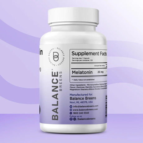 BALANCE BREENS - Balancebreens Melatonin 20Mg. 120 Tabletas 2 Pack - The Red Vitamin MX - Suplementos Alimenticios - {{ shop.shopifyCountryName }}
