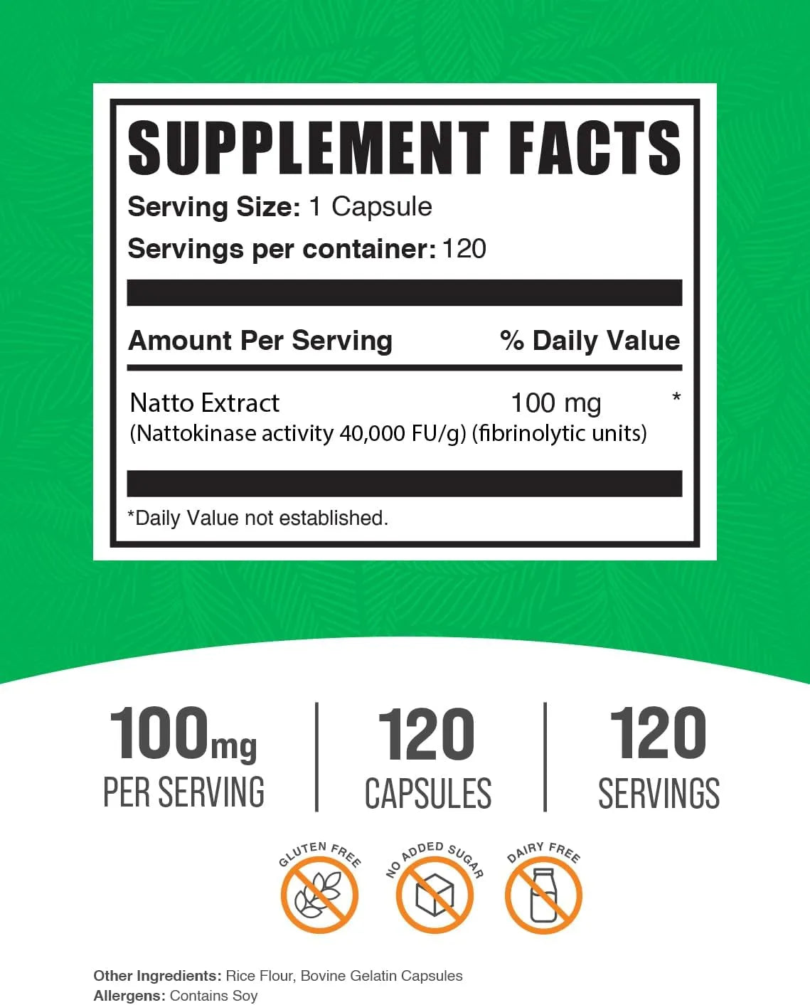 BULK SUPPLEMENTS - Bulk Supplements Nattokinase 4000 FU 120 Capsulas - The Red Vitamin MX - Suplementos Alimenticios - {{ shop.shopifyCountryName }}