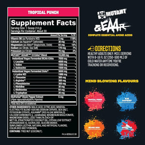 MUTANT - Mutant GEAAR EAA Powder + Arginine 30 Servicios Blue Raspberry 420Gr. - The Red Vitamin MX - Suplementos Alimenticios - {{ shop.shopifyCountryName }}