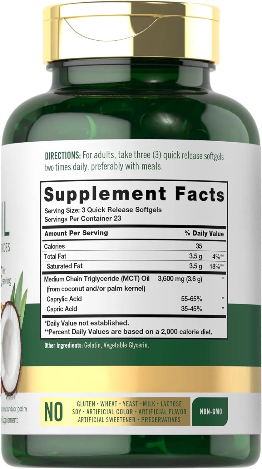 CARLYLE - Carlyle MCT Oil 3600Mg. 70 Capsulas Blandas - The Red Vitamin MX - Suplementos Alimenticios - {{ shop.shopifyCountryName }}