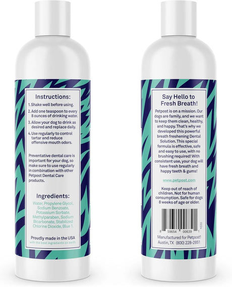 PETPOST - Petpost Dental Solution for Dogs Water Additive 474Ml. - The Red Vitamin MX - Cuidado Dental Para Perros - {{ shop.shopifyCountryName }}