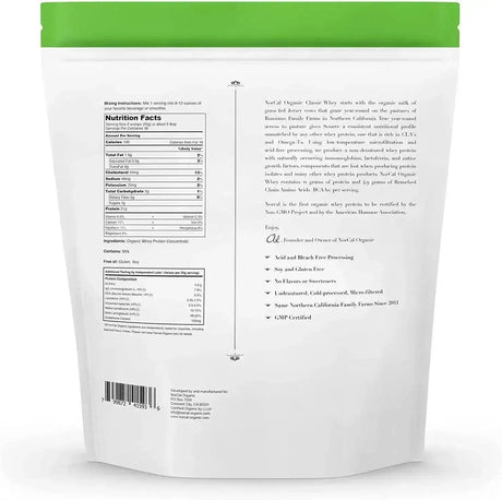NORCAL ORGANIC - NorCal Organic Classic Whey Protein 100% Grass-Fed Unflavored 907Gr. - The Red Vitamin MX - Suplementos Alimenticios - {{ shop.shopifyCountryName }}