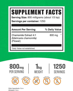 BULK SUPPLEMENTS - Bulk Supplements Chamomile Extract Powder 1 Kg. - The Red Vitamin MX - Suplementos Alimenticios - {{ shop.shopifyCountryName }}