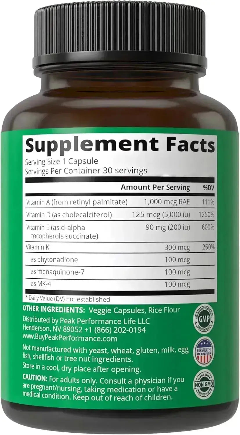 PEAK PERFORMANCE - Peak Performance DAKE Vitamin Supplement 30 Capsulas - The Red Vitamin MX - Suplementos Alimenticios - {{ shop.shopifyCountryName }}