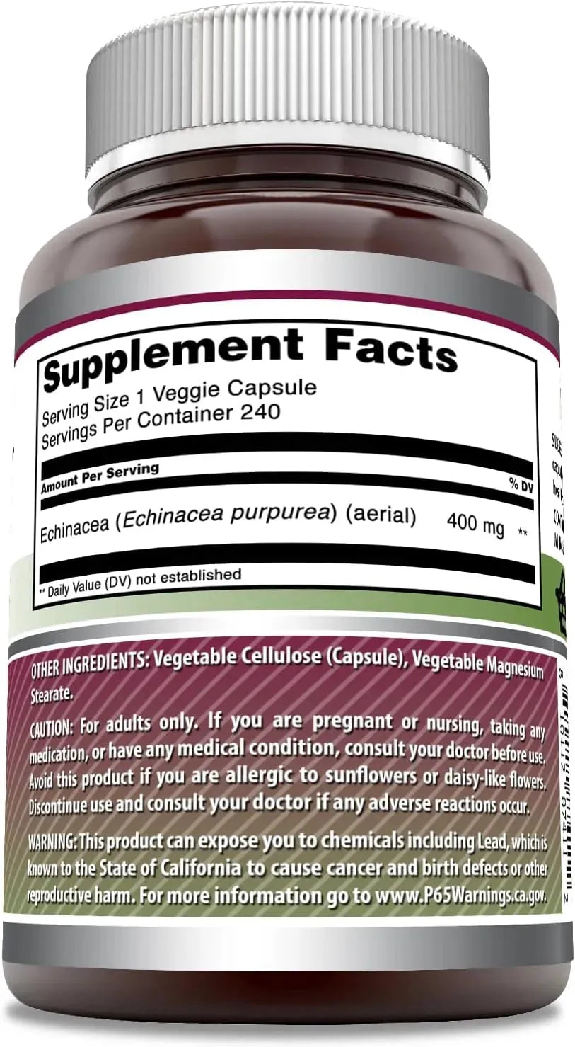 AMAZING FORMULAS - Amazing Formulas Echinacea 400Mg. 240 Capsulas - The Red Vitamin MX - Suplementos Alimenticios - {{ shop.shopifyCountryName }}