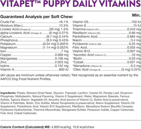 NATURVET - NaturVet VitaPet Puppy Daily Vitamins for Dogs 70 Masticables - The Red Vitamin MX - Multivitamínicos Para Perros - {{ shop.shopifyCountryName }}