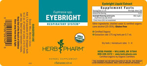 HERB PHARM - Herb Pharm Certified Organic Eyebright Liquid Extract 4 Fl.Oz. - The Red Vitamin MX - Suplementos Alimenticios - {{ shop.shopifyCountryName }}