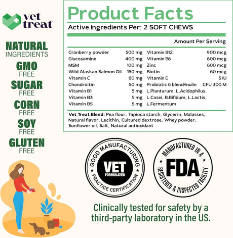 VET TREAT - Vet Treat Dog Multivitamin Chewable with Glucosamine & Salmon Oil 120 Masticables - The Red Vitamin MX - Multivitamínicos Para Perros - {{ shop.shopifyCountryName }}