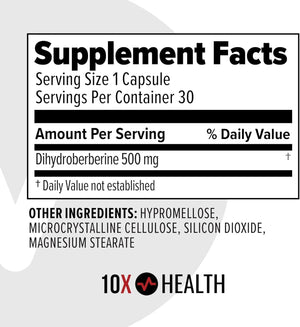 10X HEALTH - 10X Health Berberine 500Mg. 30 Capsulas - The Red Vitamin MX - Suplementos Alimenticios - {{ shop.shopifyCountryName }}