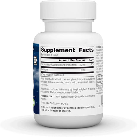 SOURCE NATURALS - Source Naturals Time Released Melatonin 2Mg. 120 Tabletas - The Red Vitamin MX - Suplementos Alimenticios - {{ shop.shopifyCountryName }}