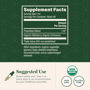 GLOBAL HEALING CENTER - Global Healing Center Organic Elderberry & Echinacea Liquid 2 Fl.Oz. - The Red Vitamin MX - Suplementos Alimenticios - {{ shop.shopifyCountryName }}