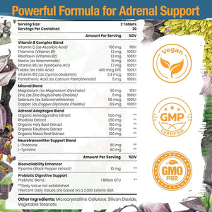 TERVAIES - Tervaies Adrenal Support 60 Tabletas - The Red Vitamin MX - Suplementos Alimenticios - {{ shop.shopifyCountryName }}
