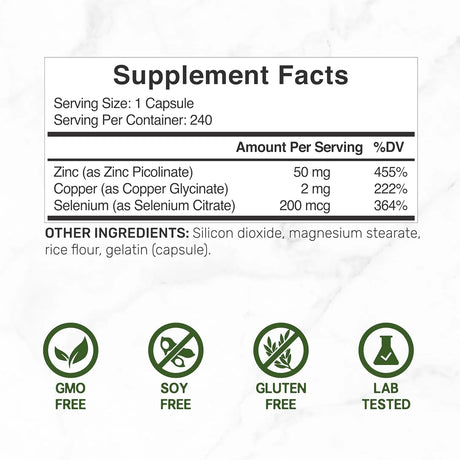 DEAL SUPPLEMENT - Deal Supplement Zinc 50Mg. with Selenium 200mcg + Copper 240 Capsulas - The Red Vitamin MX - Suplementos Alimenticios - {{ shop.shopifyCountryName }}