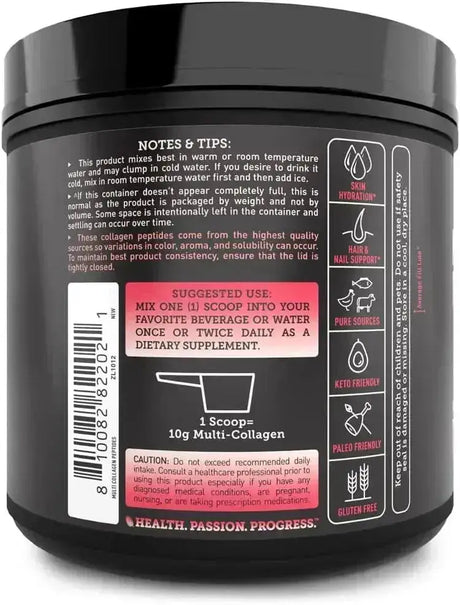 ZEAL NATURALS - Zeal Naturals Premium Multi Collagen Peptides Protein Powder Strawberry 526Gr. - The Red Vitamin MX - Suplementos Alimenticios - {{ shop.shopifyCountryName }}