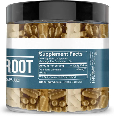 EARTHBORN ELEMENTS - Earthborn Elements Valerian Root 200 Capsulas - The Red Vitamin MX - Suplementos Alimenticios - {{ shop.shopifyCountryName }}