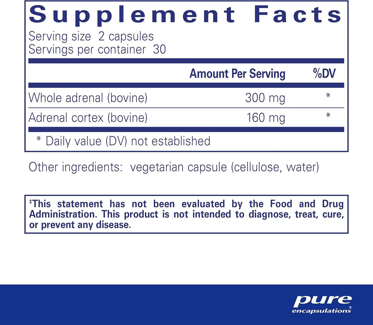 PURE ENCAPSULATIONS - Pure Encapsulations Adrenal 60 Capsulas - The Red Vitamin MX - Suplementos Alimenticios - {{ shop.shopifyCountryName }}