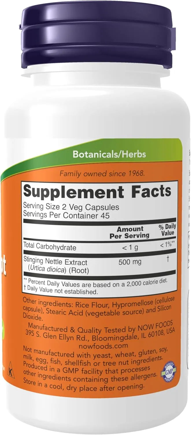 NOW SUPPLEMENTS - NOW Foods Supplements Stinging Nettle Root Extract 250Mg. 90 Capsulas - The Red Vitamin MX - Suplementos Alimenticios - {{ shop.shopifyCountryName }}