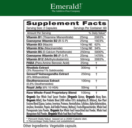EMERALD LABS - EMERALD LABS Adrenal Health 120 Capsulas - The Red Vitamin MX - Suplementos Alimenticios - {{ shop.shopifyCountryName }}